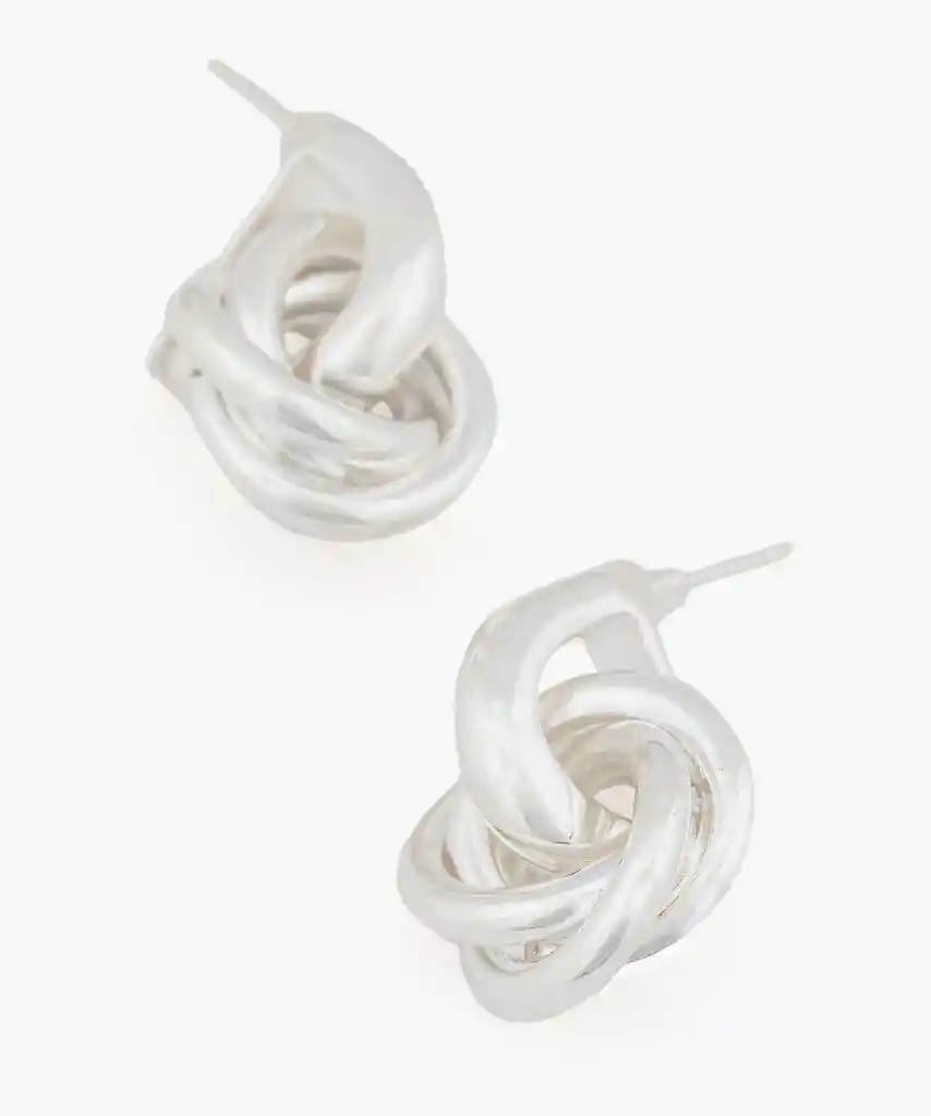 Aros Entrelazados Plateado