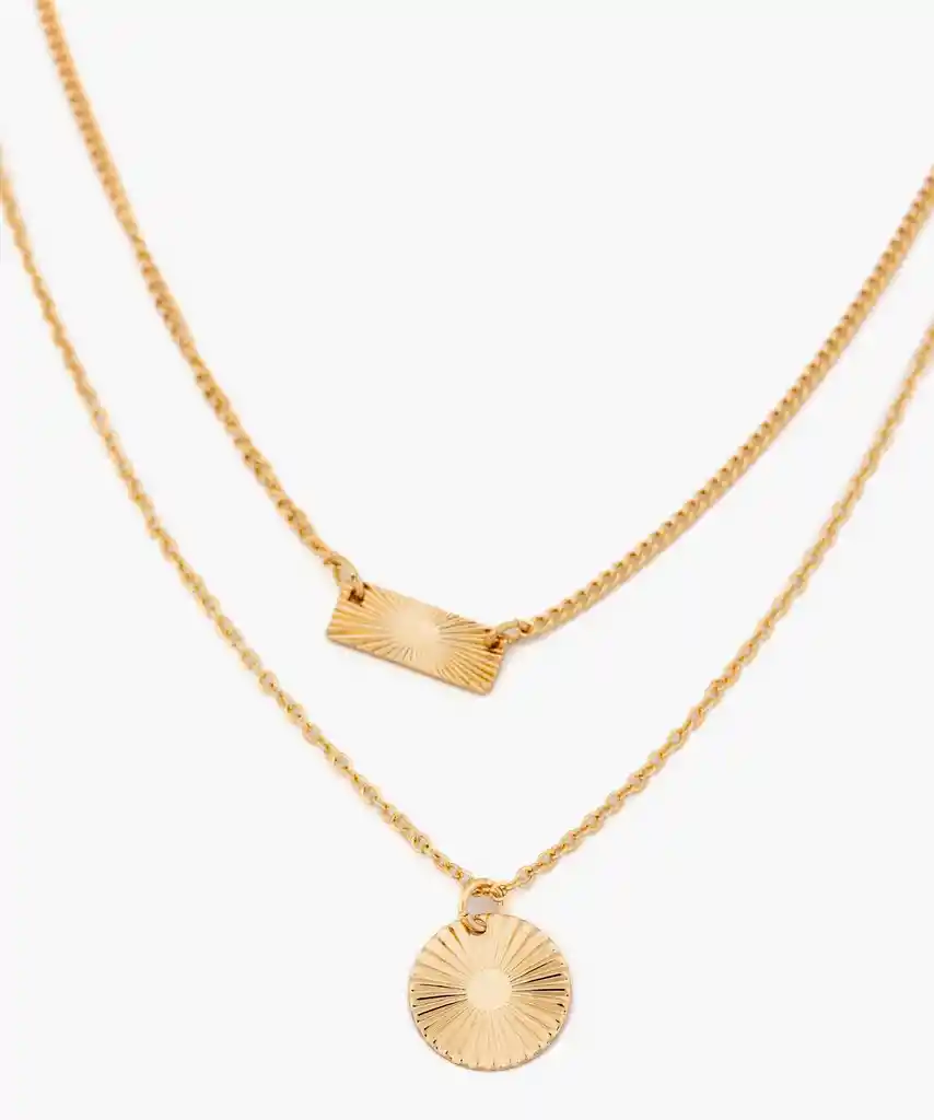 Collar Colgantes Dorado