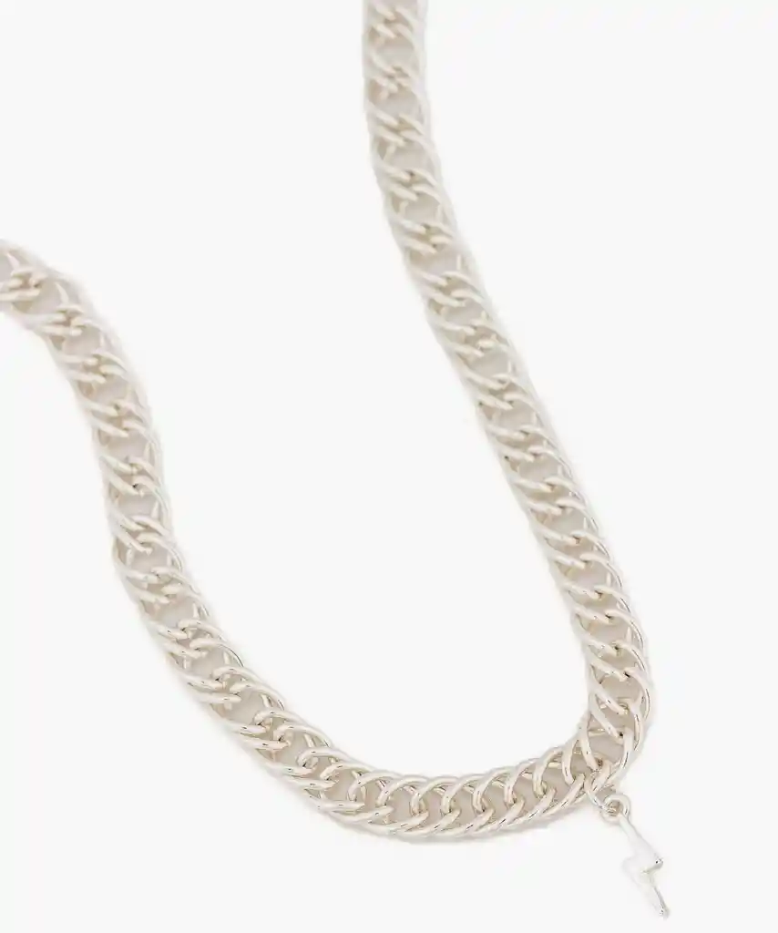 Collar Choker Detalle Charm Plateado