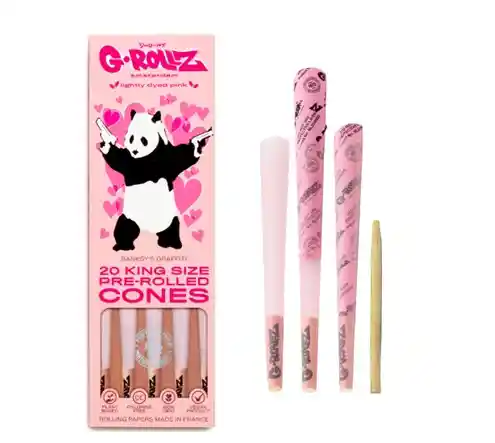 20 Conos King Size Pink Banksy G-rollz