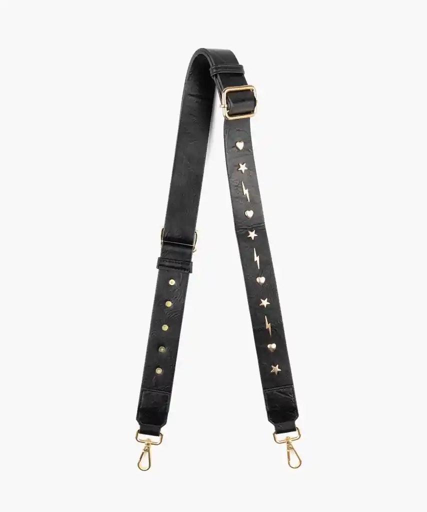 Correa Strap Cartera Tachas Negro