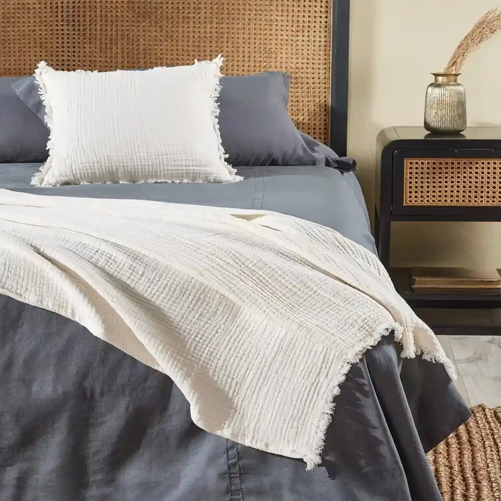 Piecera Algodón Gauze 100 X 240 Cm Blanco