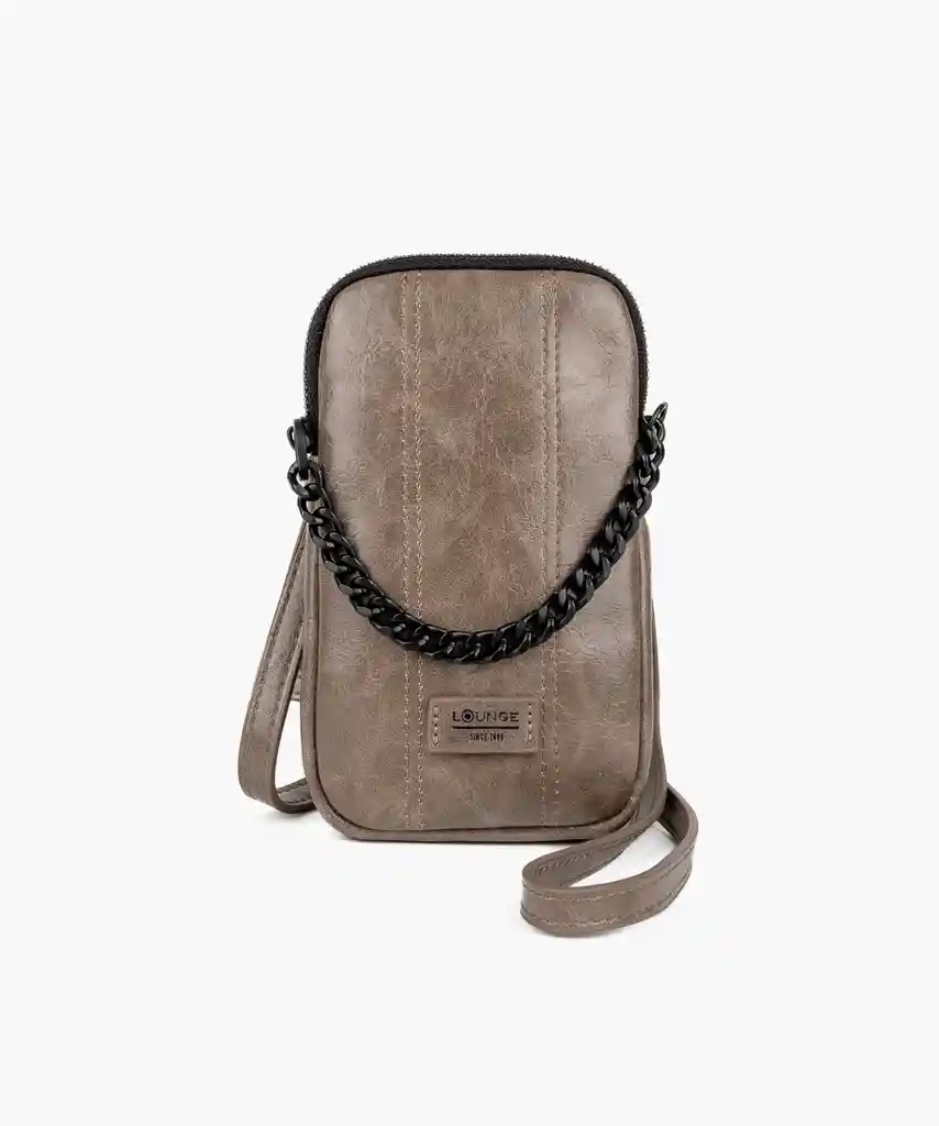 Mini Cartera Cadena Taupe