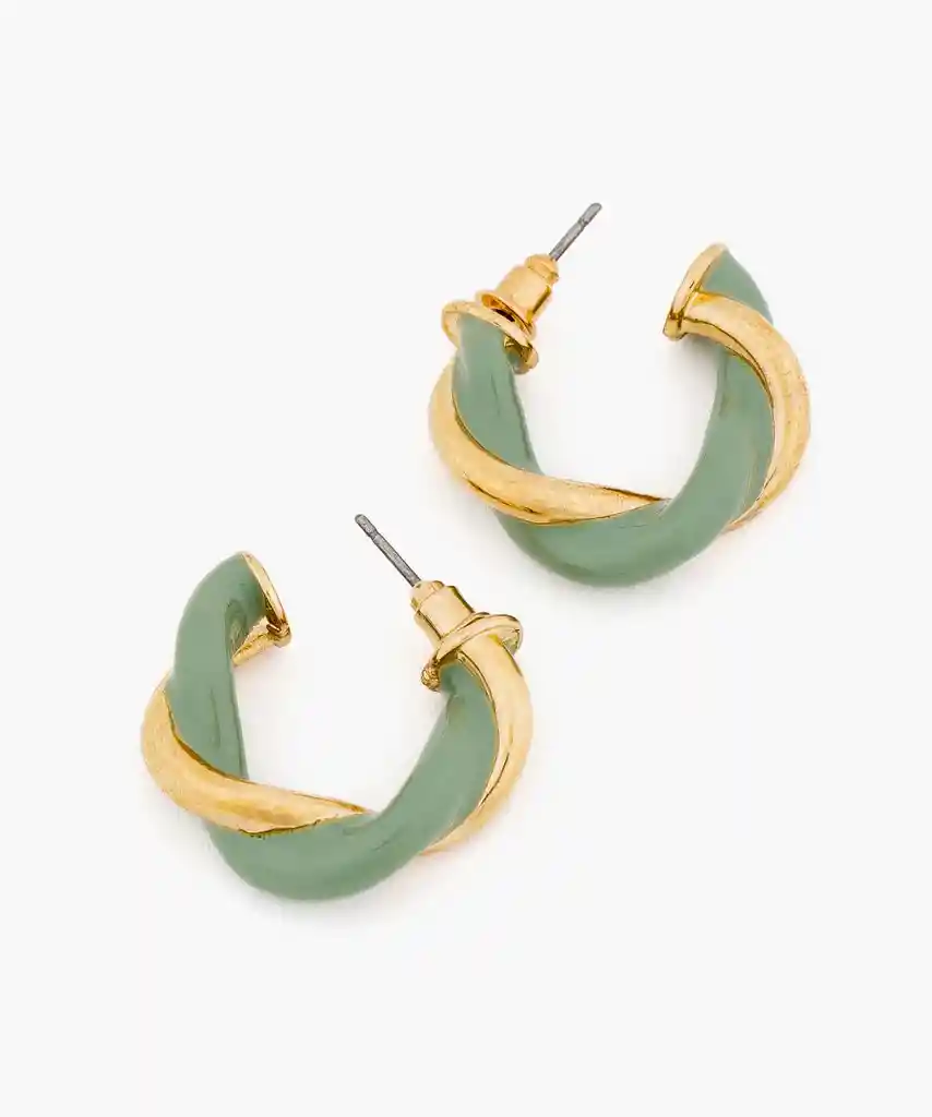 Aros Trenzados Dorado