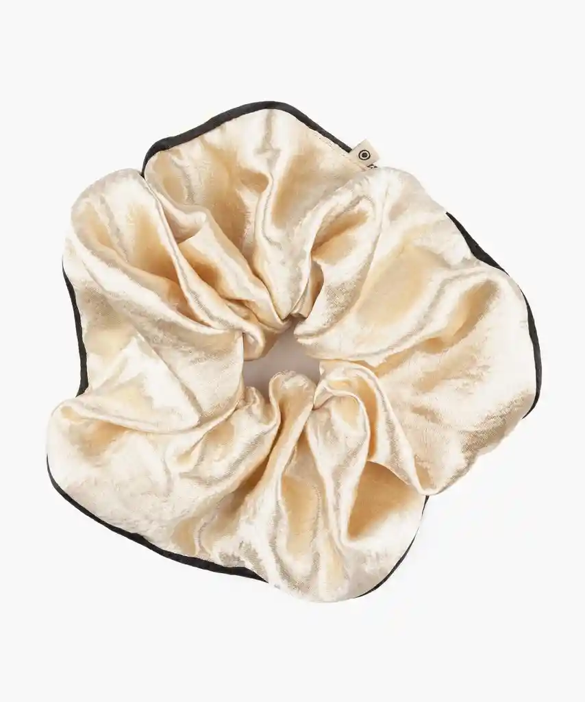 Collet Satinado Con Borde Dorado