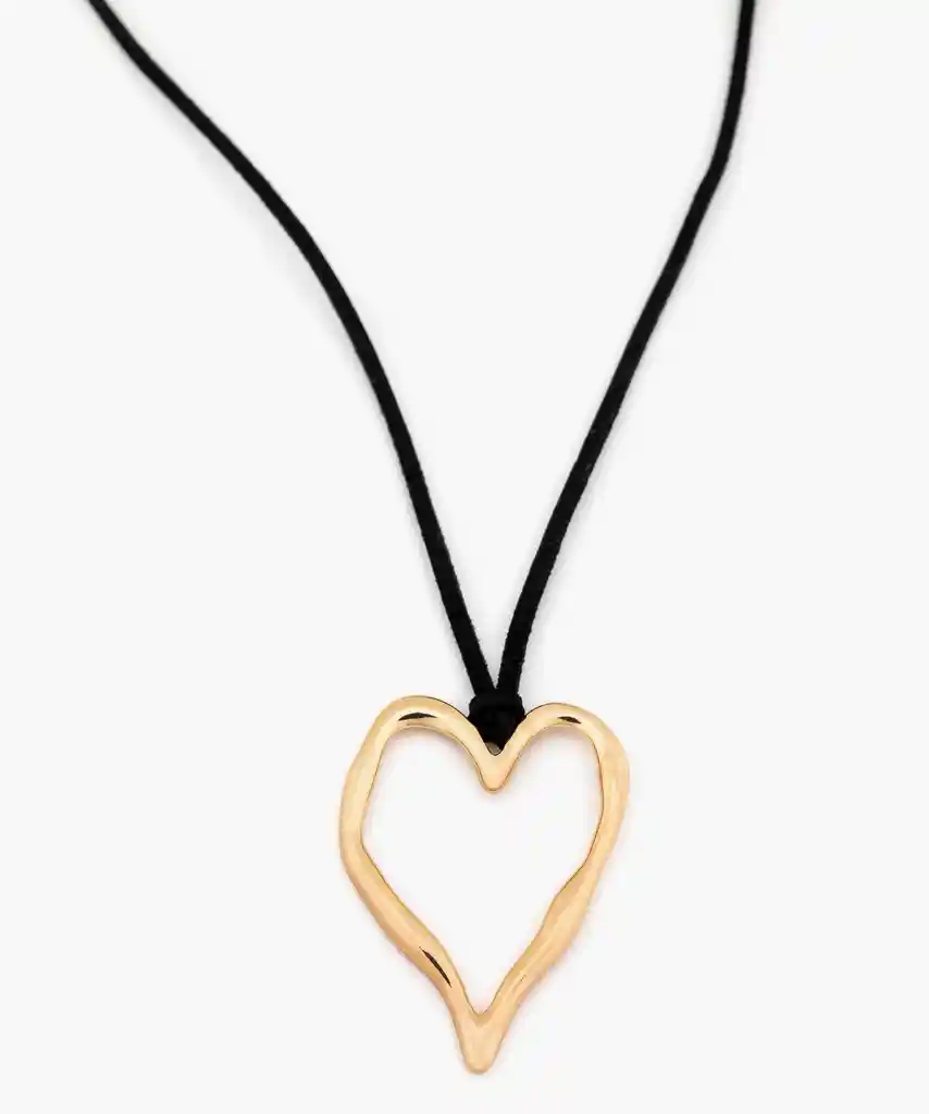 Collar Cuerito Corazón Dorado