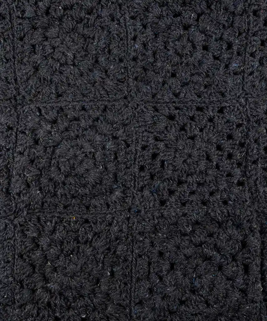 Cartera Paradiso Crochet Negro