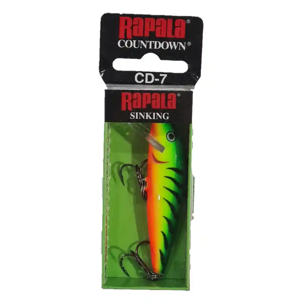 Señuelo Rapala Countdown Firetiger Balsa 7cm 8gr Sinking