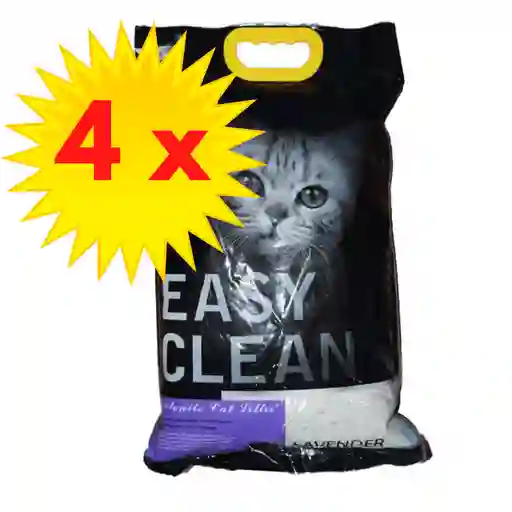 4x Arena Easy Clean 4 Kilos Lavanda