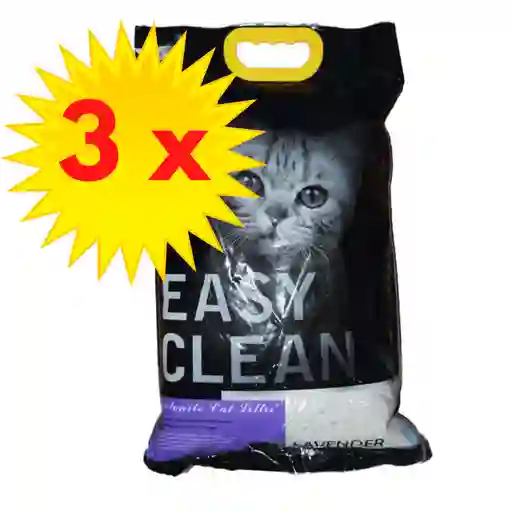 3x Arena Easy Clean 4 Kilos Lavanda