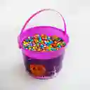 Balde Canasto Dulces Halloween Morado 21x26cm