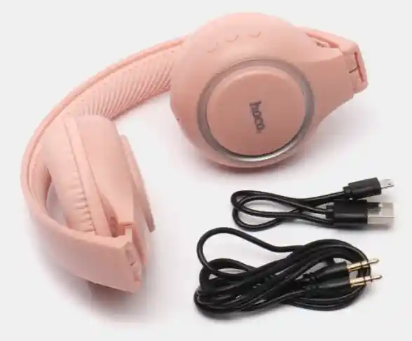 Audífono Hoco W41 Comfortable Stereo - Rosado.