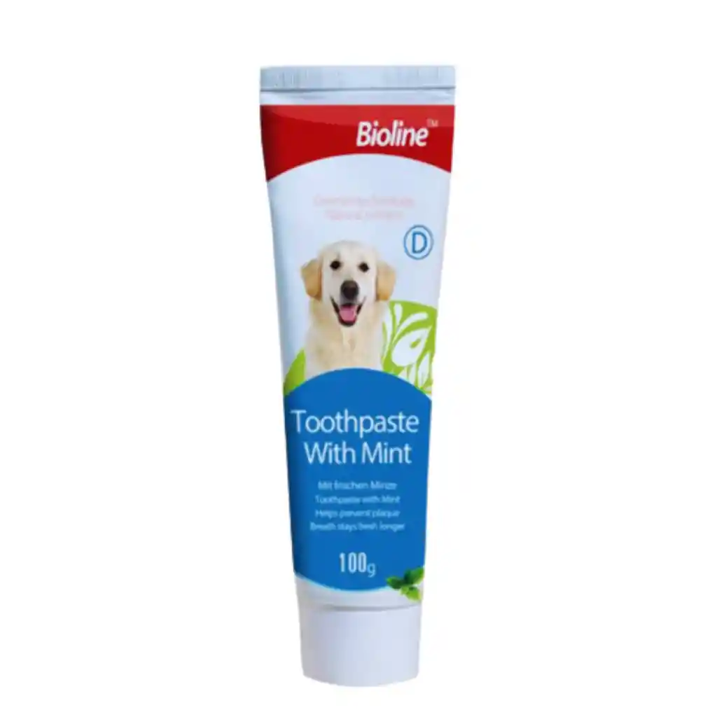 Bioline, Pasta Dental Para Perros Sabor Menta (100 G)