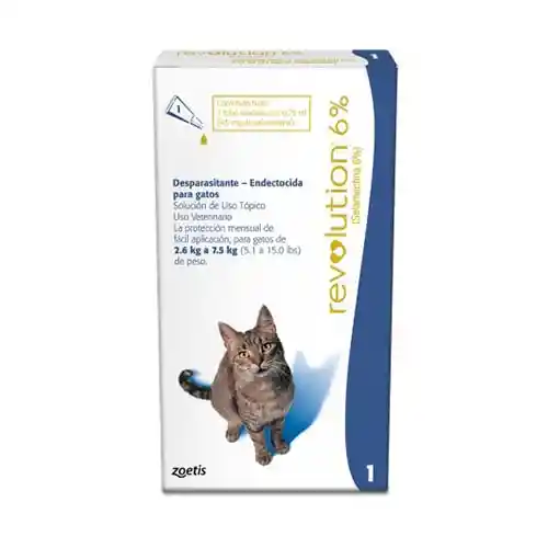 Revolution 6% Para Gatos 2.6 - 7.5 Kg