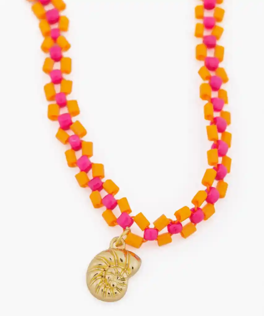 Pulsera Paradiso Mostacillas Naranjo