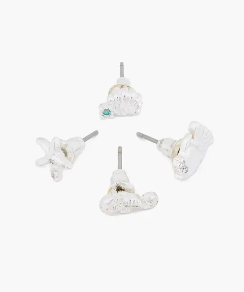 Set Aros Paradiso Mar Plateado