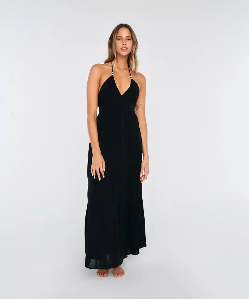 Vestido Beach People Amarras S Negro