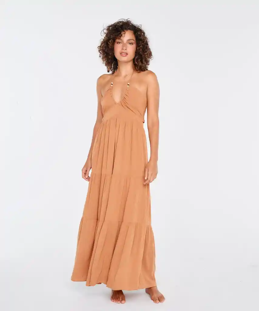 Vestido Beach People Amarras M Terracota
