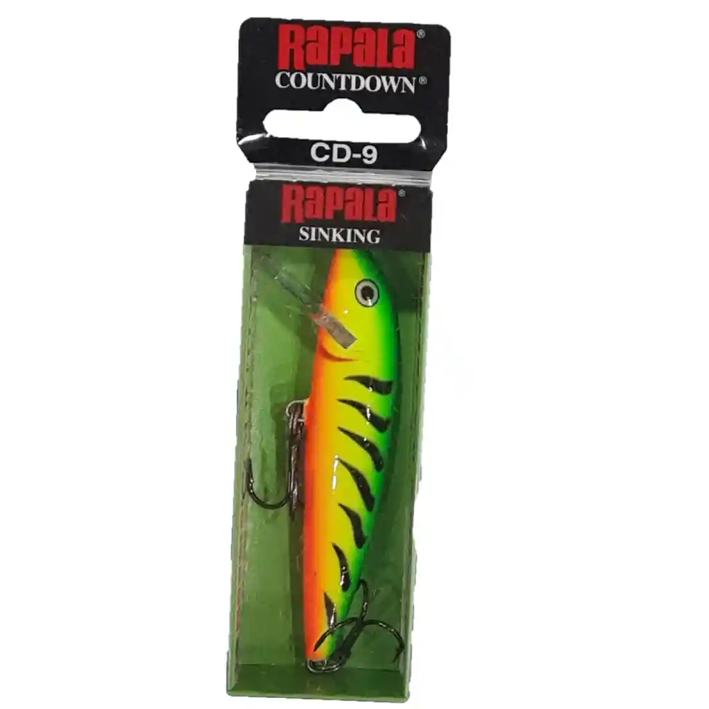 Señuelo Rapala Countdown Firetiger Balsa 9cm 12gr Sinking