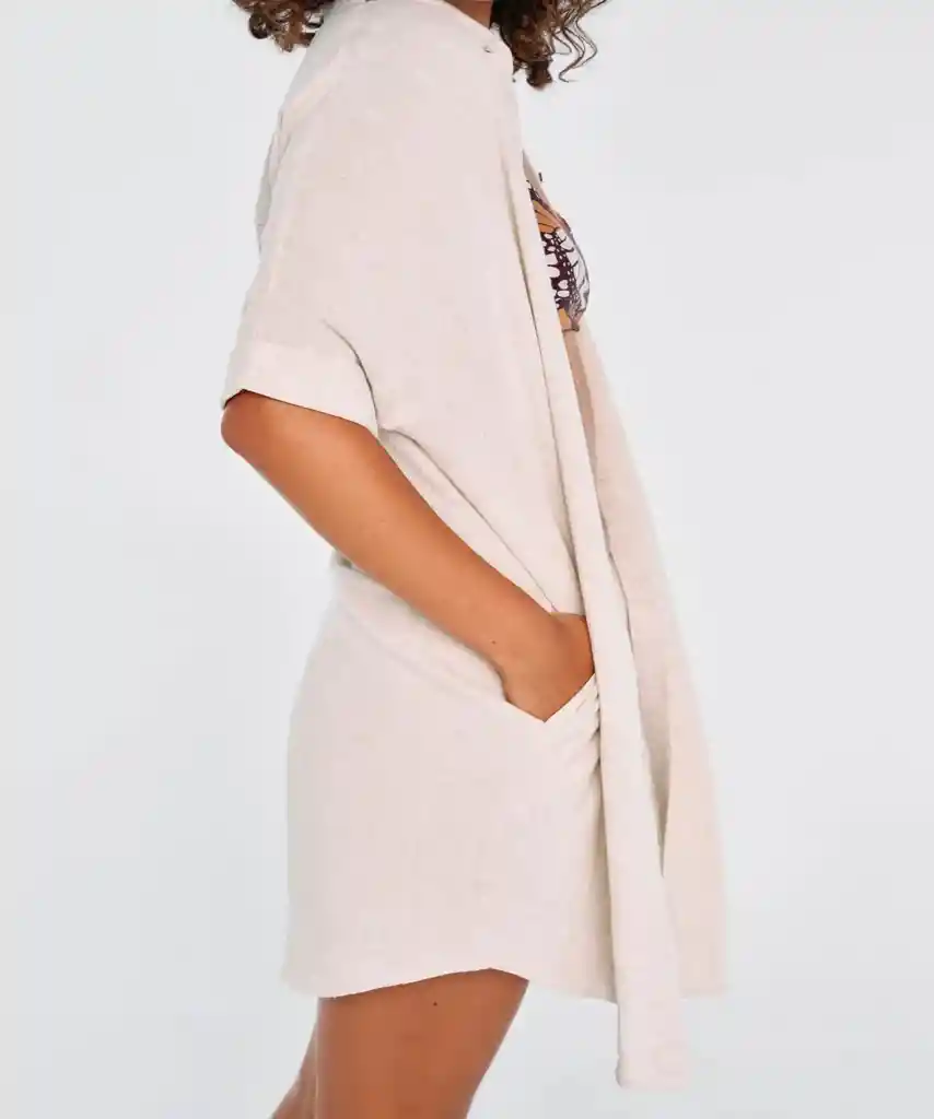 Vestido Beach People Camisero Xl Beige