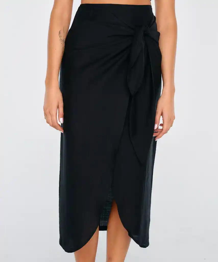 Falda Beach People Larga Nudo 34 Negro