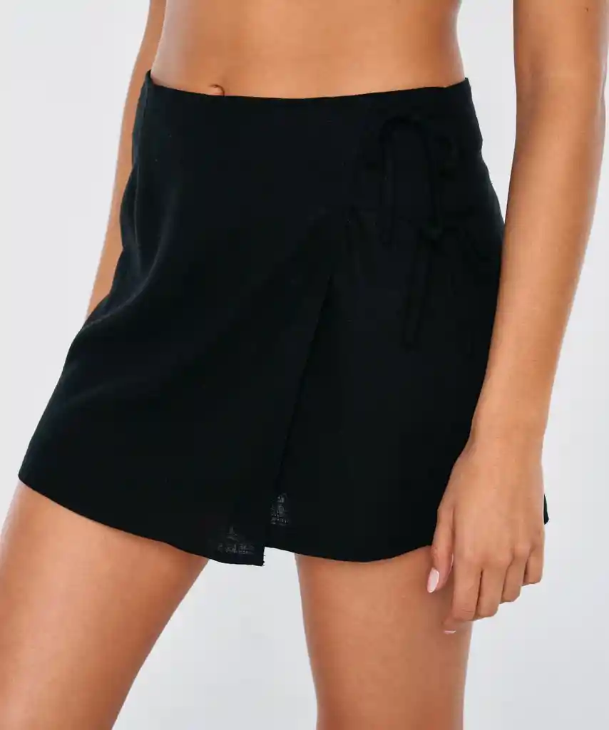 Falda Short Beach People Tiritas 40 Negro