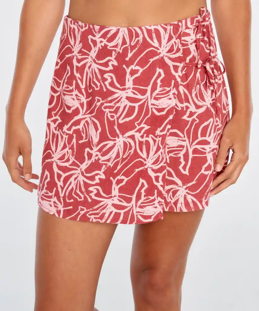 Falda Short Beach People Tiritas 36 Flower Dance