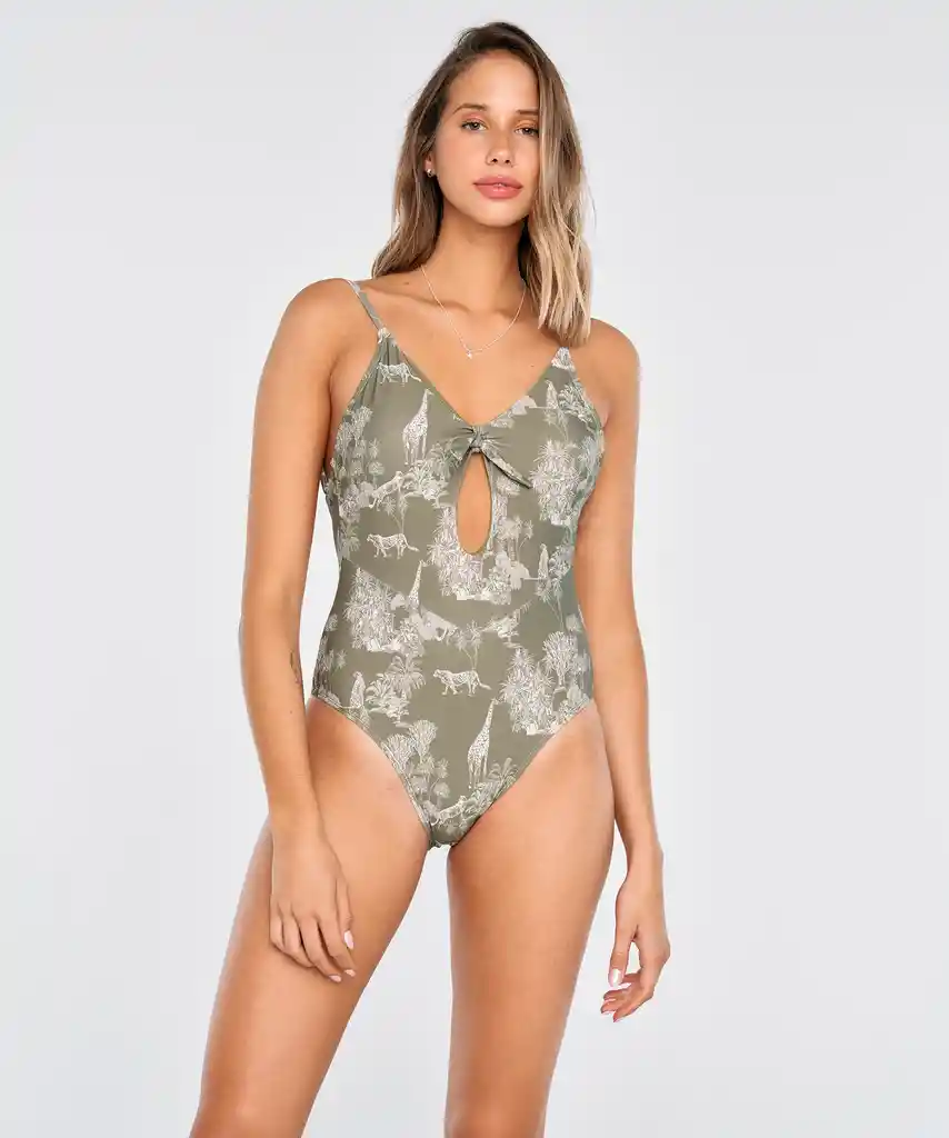 Traje De Baño Paradiso Nudo Xl African Safari