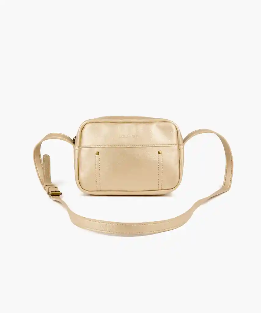 Cartera Cruzada Básica Dorado