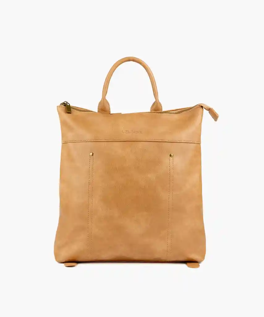 Mochila Cuadrada Camel