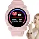 Reloj Smart Band Carga Usb Deportivo Rosado