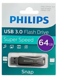 Philips Memoria Snap Flash Drive 64gb Usb 3.0 Y Type-c