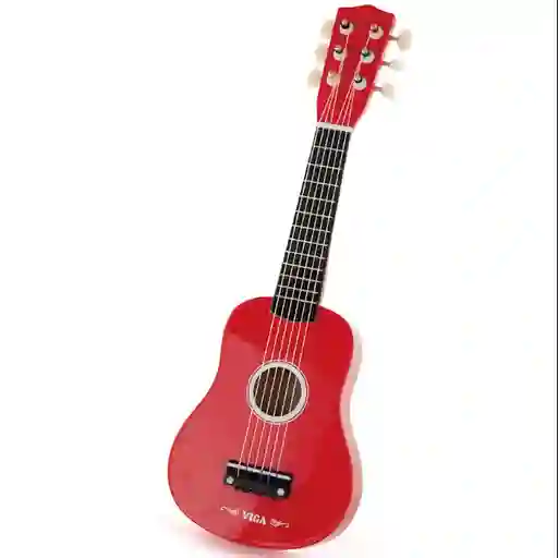 Instrumento Guitarra De Madera Roja
