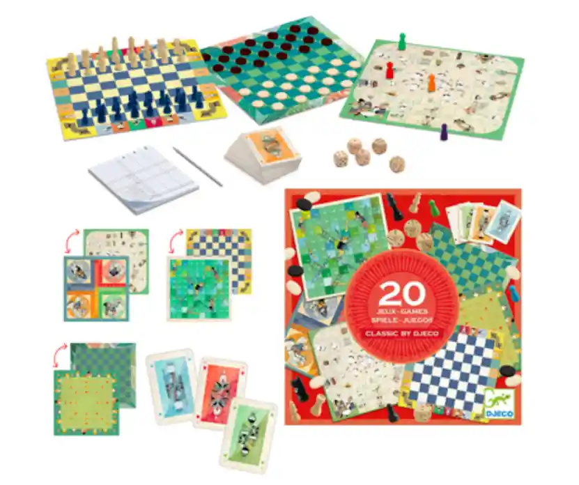 Caja De Juegos De Mesa - 20 Juegos Clásicos