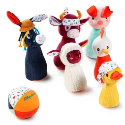 Set De Bowling Politroques En Genero Con Forma De Animales De Granja