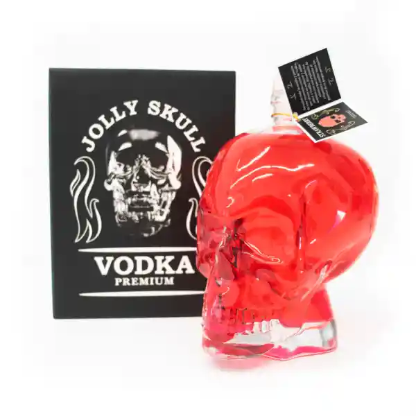 Vodka Jolly Skull Strwberry 1ltro