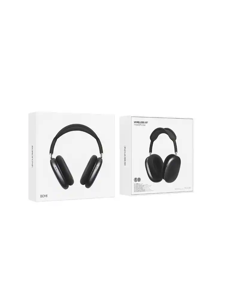 Audifonos De Casco Bo22 Con Microfono Y Cancelacion De Ruido Con Bluetooth, Microsd (128mbdo 32gb)negro