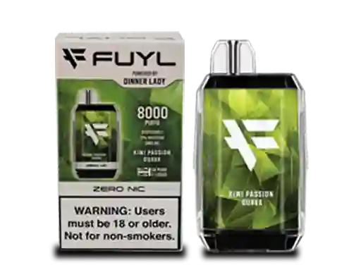 Vaporizador Desechable Vape Dinner Lady Fuyl Kiwi Pasion Guava 0% Nic 8000 Puffs