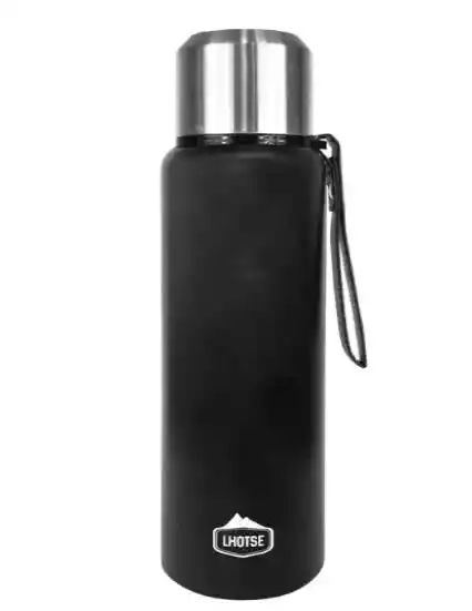 Lhotse Termo Botella Insulada Acero Inoxidable Patagón 1litro Negro