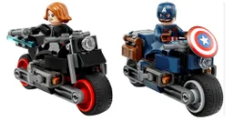Lego Marvel Motos De Black Widow Y El Capitán América 130 Piezas 76260