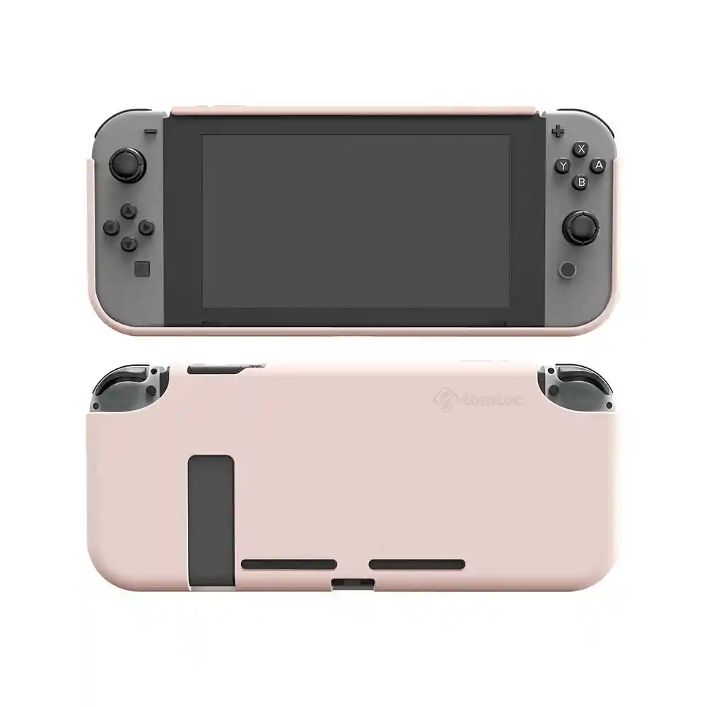 Tomtoc Carcasa Para Nintendo Switch De Silicona Rosado