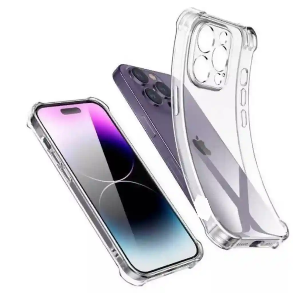 Carcasa Iphone 15 Plus Transparente Con Bordes Reforzados