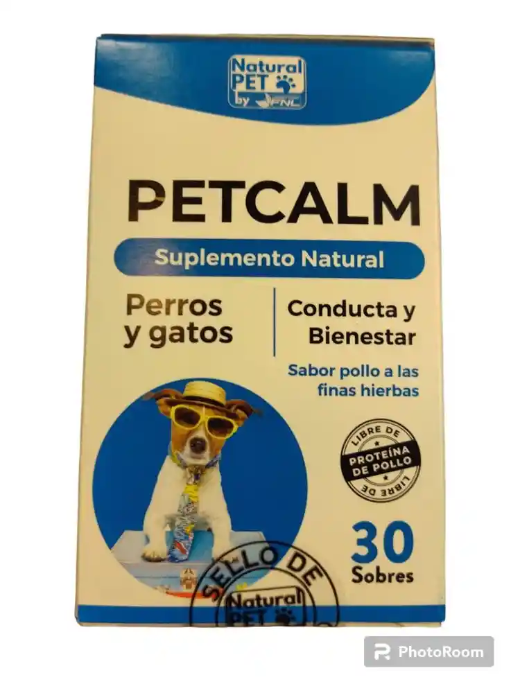 Natural Pet - Petcalm Suplemento Natural Perros Y Gatos (1,5 Grs X 30 Sobres)