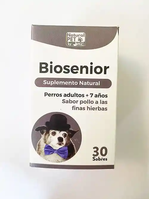 Natural Pet - Biosenior Suplemento Natural Perros (1,5 Grs X 30 Sobres)