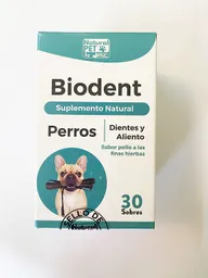 Natural Pet - Biodent Suplemento Natural Perros (1,5 Grs X 30 Sobres)