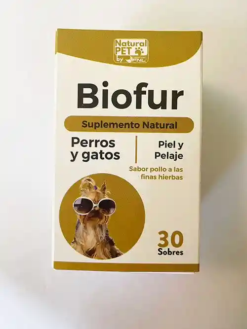 Natural Pet - Biofur Suplemento Natural Perros Y Gatos (1,5 Grs X 30 Sobres)