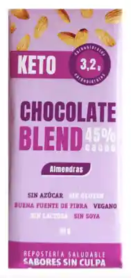 Barra Chocolate Keto Sin Culpa 45