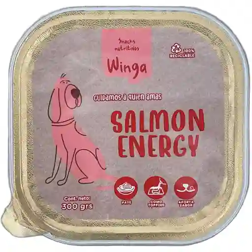Winga Salmón Energy Para Perros 300 G