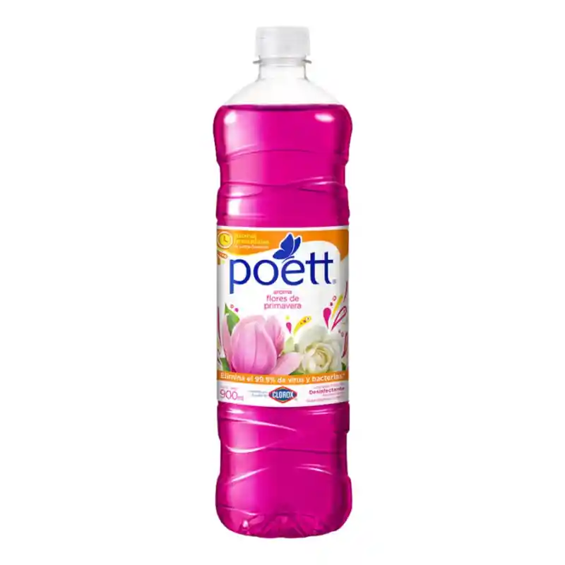 Limpiador Líquido Aromatizante Primavera 900 Ml Poett