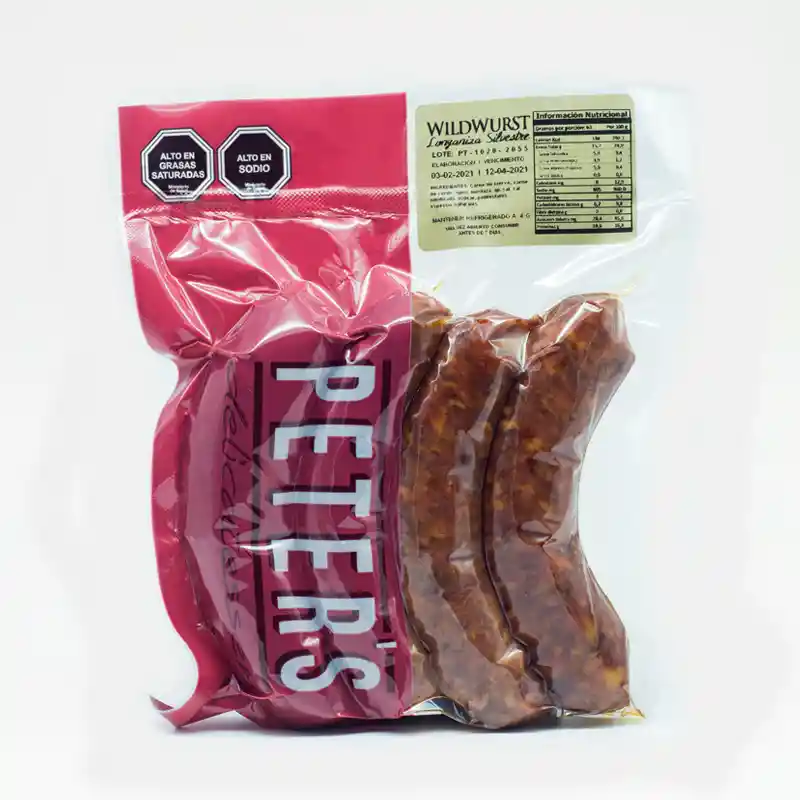 Wildwurst "longaniza Silvestre" Ciervo 500g